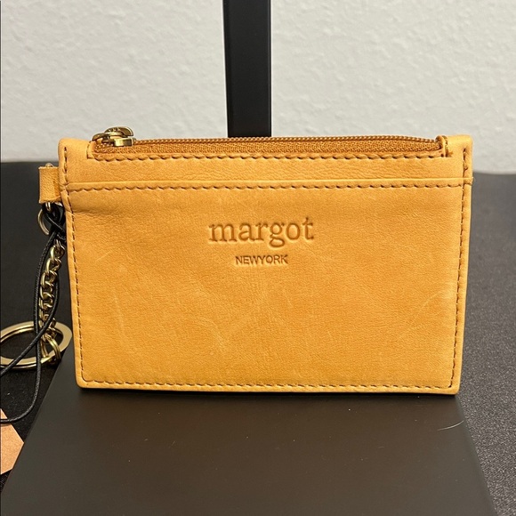 Margot New York | “Kate” Leather Card Case Keyring - Picture 1 of 8